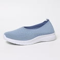 thumbnail image 6 of Miluxas Womens Walking Shoes：Round Toe Mesh Sneakers：Comfortable Classic Casual Breathable Lightweight Loafers Flats Light Blue 8.5(41), 6 of 7