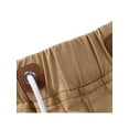 thumbnail image 4 of MAWCLOS Elastic Waist Beach Shorts for Mens Casual Classic Fit Solid Color Drawstring Shorts with Pockets, 4 of 5