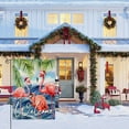 thumbnail image 4 of Welcome Christmas Flamingo Garden Flags 12.5x18 Double Sided Xmas Flamingo with Santa Hat Tropical Tree Winter Beach Yard Outdoor House Flag Banner for Home Christmas Holiday Decorations, 4 of 6