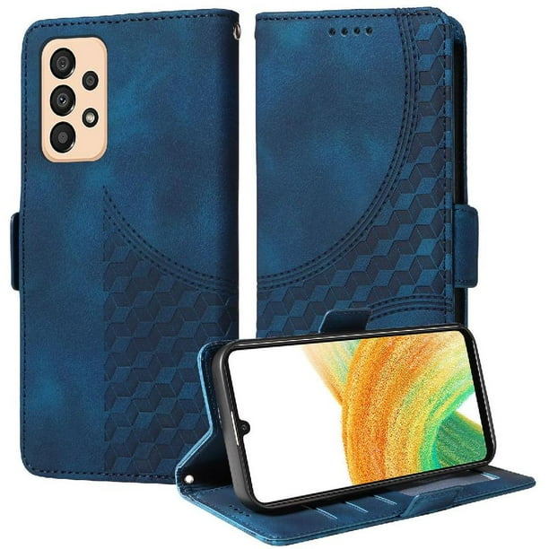 Funda GANGXUN para Samsung Galaxy A33 5G con diseño acolchado elegante, cuero PU, protección total y ajuste preciso