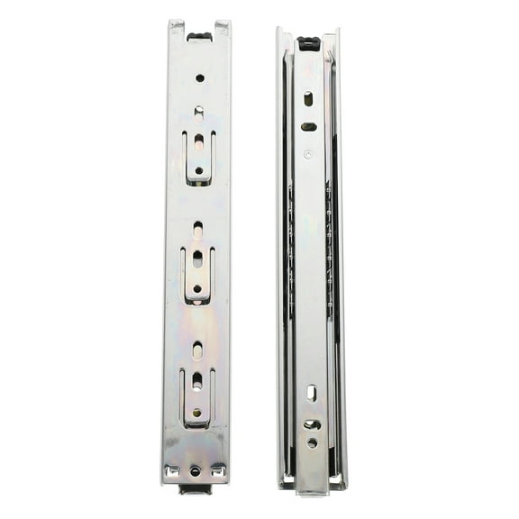 FUTUREORYY 2 Pairs Durable Metal Slide Rail for Kitchen Cabinets and Wardrobes 25x1.3x0.4cm