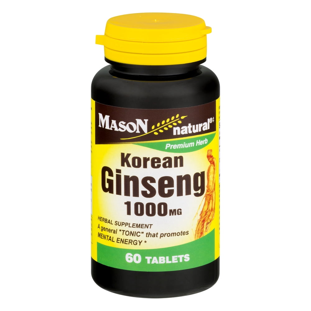 Mason Natural Korean Ginseng 1000 MG 60 CT