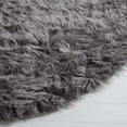thumbnail image 4 of Safavieh Faux Sheep Skin Jadyn Animal Runner Rug, Gray, 2'6" x 6', 4 of 13