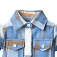 thumbnail image 4 of Utoimkio Little Boys Long Sleeve Button Down Shirts Tie Dye Denim Jackets for Boys 7-10 Years, 4 of 5
