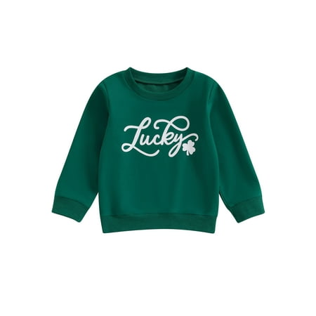 

Bslissey Little Girls Boys Casual Sweatshirt Long Sleeve Letter Print Hoodie Toddler Crew Neck Loose Pullover Tops 3T 4T 5T 6T Kids Spring Fall Daily Clothes