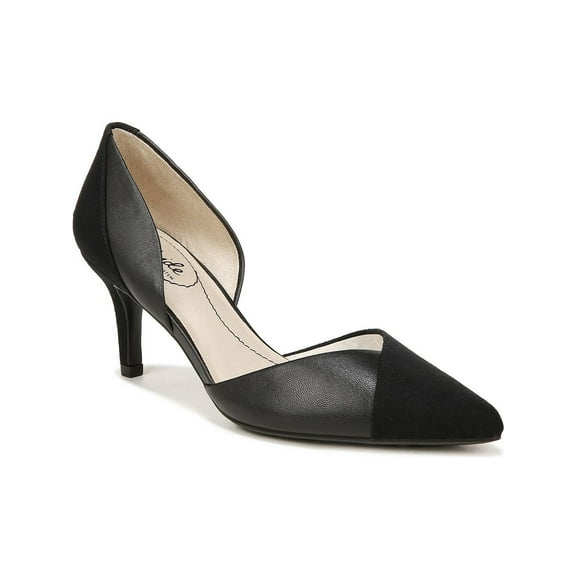 LifeStride Womens Sunset Faux Suede Pumps D'Orsay Heels
