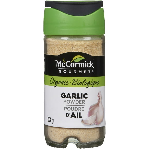 McCormick Gourmet, New Bottle, Premium Quality Natural Herbs & Spices, Organic Garlic Powder, 53g