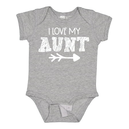 

Inktastic I Love My Aunt with Arrow Gift Baby Boy or Baby Girl Bodysuit