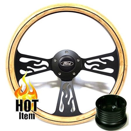 1958 1959 1960 Ford F 100 Truck Real Oak Steering Wheel Ford Horn Full Kit
