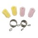 thumbnail image 1 of Dedal de punto, 3 piezas de guía de de plástico separado de tejer dedal de para tejer manualidades, 1 of 8