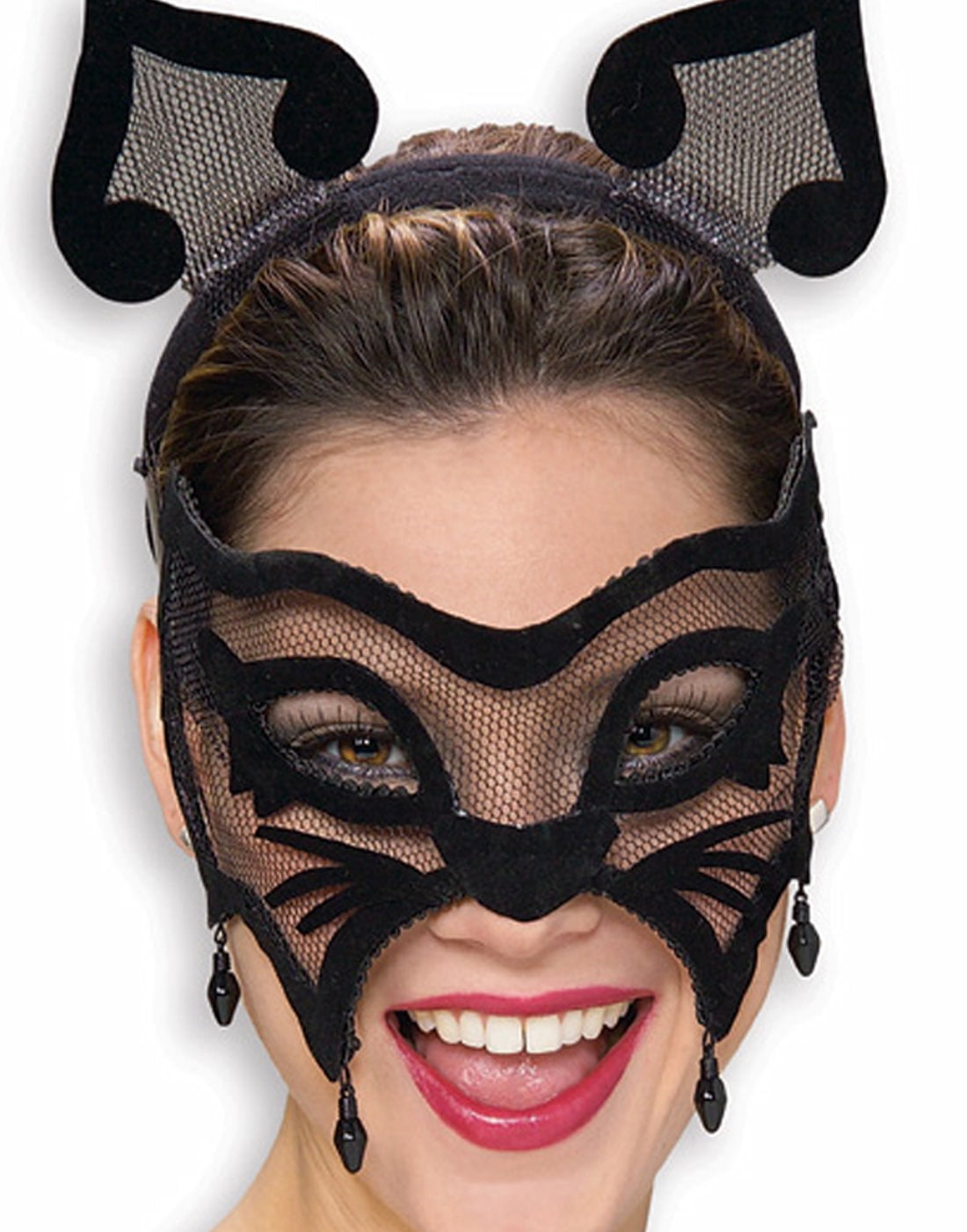Womens Halloween Black Cat Masquerade Eye Costume Mask Adult Walmart