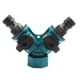 thumbnail image 4 of 2x Divisor de de jardín de plástico de vías, tubo de válvula en apariencia de Y, conector , adaptador de espita de , agarre fácil CUTICAT divisor de manguera, 4 of 4