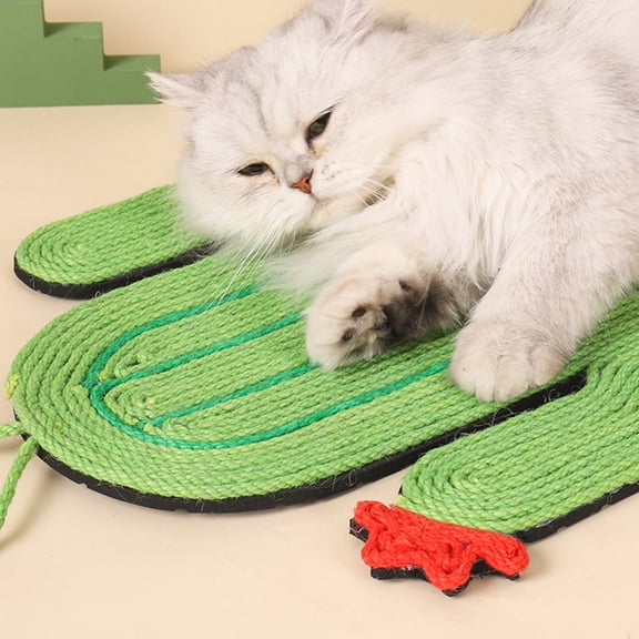 MUSEYA Sisal Cat Scratcher Pad Cat Scratch Pad Green Sisal Hemp Fabric for Home Decor 1Set