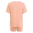 thumbnail image 5 of Ketyyh-chn99 Workout Sets for Women Sweat Suit for Women 2 Piece Set Outfits Sweatsuit Sets Casual Top Shorts Set Summer Loose Outfits Pink,XL, 5 of 5