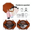 thumbnail image 3 of Set 4 Bolsas Mujer Moda Dama Crossbody Cosmetiquera Correa Marrón Malubero Set 4 Bolsas, 3 of 4
