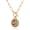 Aquarius-(1.20-2.18) Birthstone, variant on Zodiac Necklace for Women 18K Gold Plated Toggle Paperclip Chain Necklace 12 Constellation Medallion Pendant Horoscope Sign Jewelry Birthday Gift for Her