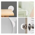 thumbnail image 2 of Butée de Porte Ronde Transparente en Caoutchouc Souple, Protecteur Mural, Pare-Chocs Autocollant pour Poignée de Porte (Petit Rond, 1,57 Pouces, 6 Pcs), 2 of 5
