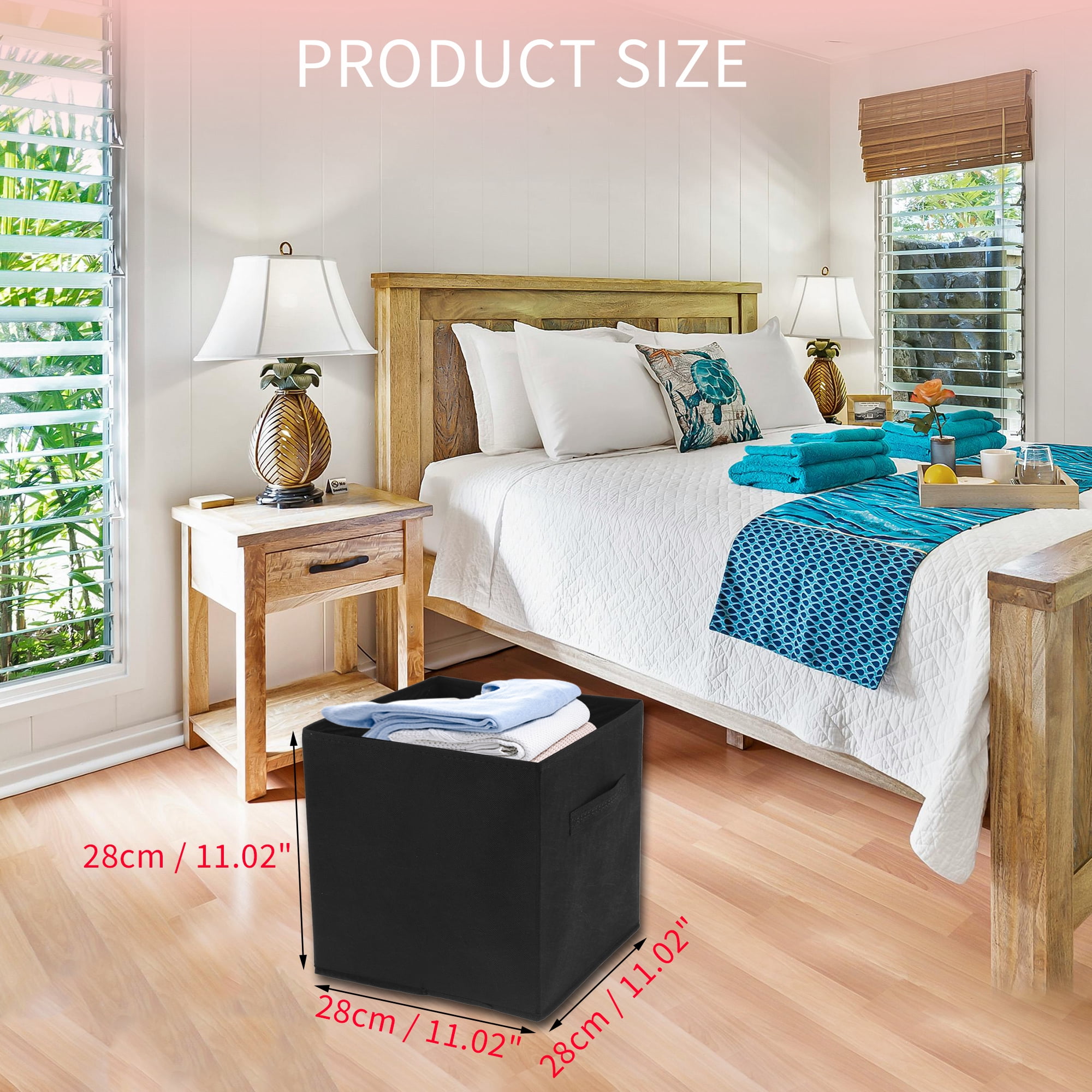 Unique Bargains Versatile Storage Bins for Organizing Space Efficiently Black