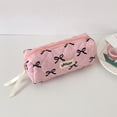 thumbnail image 2 of Butter Bow Pencil Case,Pink Pencil Pouch Soft Storage Bag,Cute Pencil Box, 2 of 6