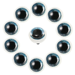 MTFun 500pcs Plastic Safety Eyes and Noses, Craft Doll Eyes, Black