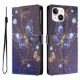 thumbnail image 1 of FOXDOCK Funda Tipo Cartera para iPhone 15 Plus con Soporte y Correa – Diseño de Patrones Lindos, 1 of 6