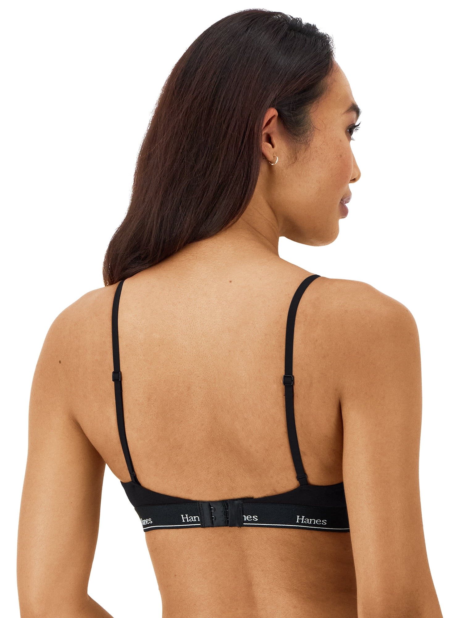 Hanes Originals Women's Stretch Triangle Bra, 2-Pack, sizes SM-2XL