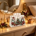 thumbnail image 5 of YOTQUSKI Facial Tissue Holder, Christmas Tissue Box, DIY Diamonds Art Tissue Box, Used for Living Room, Bathroom, Office Desk, 5 of 8