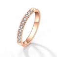 thumbnail image 1 of Anillo De Acero De Titanio Micro Incrustaciones CNC Ligero De Lujo | Inoxidable Completo De 18 Quilates De Oro Rosa Sin Decoloración Accesorios Para Niña Regalo, 1 of 4
