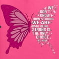thumbnail image 6 of Wild Bobby Being Strong Is The Only Option We Have Butterfly Breast Cancer Awareness Unisex Hoodie Sweatshirt, Neon Pink, X-Large, 6 of 6