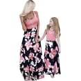 thumbnail image 3 of WIWIQS Verano Lindo Mamá y Yo Boho Rayas Chevron Maxi Vestidos, 3 of 5