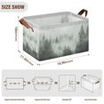 thumbnail image 7 of Yayeee Foldable Storage Basket for Shelves with Handles Waterproof Cloth Bins, Foggy Forest, 7 of 7