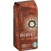 Starbucks Breakfast Blend Whole Bean Coffee, Medium Roast, 16 Oz, Pack of 6