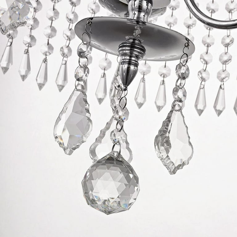Home Decorators 3 Light Polished Chrome Chandelier K9 Crystal Dangles Hd 1145 I Com Light Polished Chrome Chandelier, Calisitti 6 Light Polished Chrome Chandelier With K9 Crystal Dangles