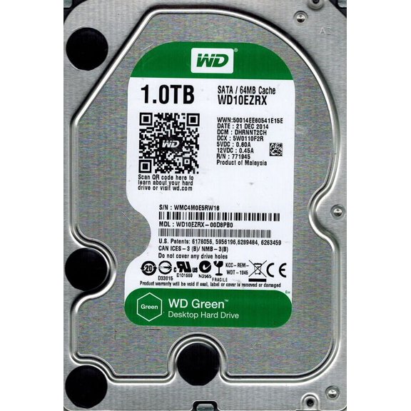 Western Digital WD10EZRX-00D8PB0 1TB DCM: DHRNNT2CH