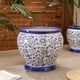 thumbnail image 4 of Maceta grande de cerámica for el hogar, de porcelana azul y blanca, for decoración de suelo, for uso interior y exterior., 4 of 5