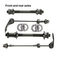 thumbnail image 4 of Unatoiry Durable Metal Bike Axle Quick Release Skewer Set For Easy Installation Wide Application front and Rear axle 1Set, 4 of 6