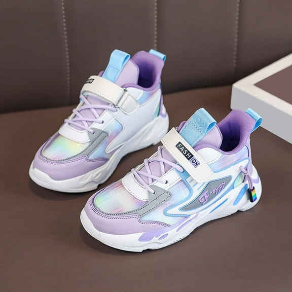 RTKFRFLM Toddler Shoes, Girls Sneakers For Kids Casual Comfortable Lightweight Breathable Running Shoes Non Slip Everyday Wear Toddler Athletic Footwear,Size 28