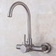thumbnail image 5 of 304 stainless steel wall mounted faucet, wall mounted large arc hot and cold laundry sink faucet, 5 of 5