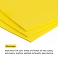 thumbnail image 5 of EVA Foam Sheets Yellow 12 Inch x 9 Inch 2mm Thickness for Crafts DIY Pack of 30, 5 of 6