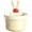 Beige, variant on Kitchen Sink Drain Strainer, High Capacity Anti-Clog Catcher Filter Basket with Press-to-Empty, Easy Clean for Food Scraps, Vegetable Waste, and Garbage Disposal, Cute Design, 7x5cm