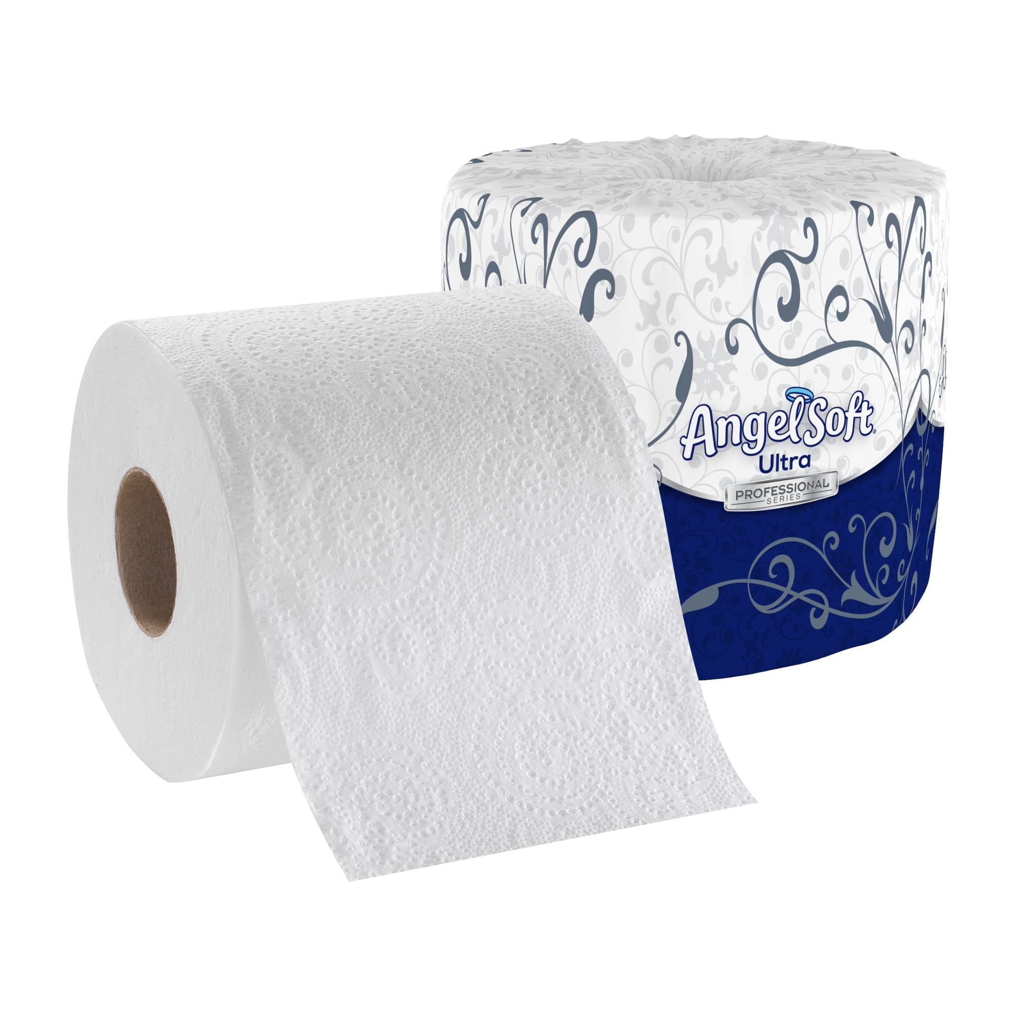 Angel Soft Ultra Professional Series 2-Ply Embossed Toilet Paper by GP PRO (Georgia-Pacific), 16560, Paper, 60 Count (Pack of 1), White 24000 sheets per case