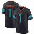 thumbnail image 1 of Maillot de Collection Brodé Miami Dolphins Tua Tagovailoa pour Hommes Bleu 2025 Rivalries-S, 1 of 2