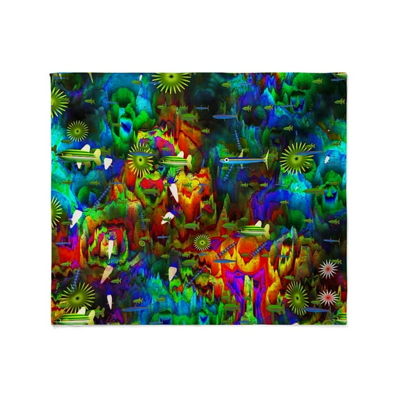CafePress - Coral Reef Throw Blanket - Soft Fleece Throw Blanket, 50"x60" for All Ages