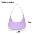 thumbnail image 2 of Bolso de hombro de color liso, elegante y versátil para mujer., 2 of 6