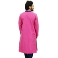 thumbnail image 5 of Atasi Men's Long Kurta Dupion Indian Pink Shirt Ethnic Tunic-Small, 5 of 7