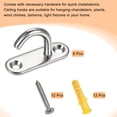 thumbnail image 4 of Uxcell Ceiling Hooks 304 Stainless Steel 45x15mm for Hanging Plants 6Pack, 4 of 5