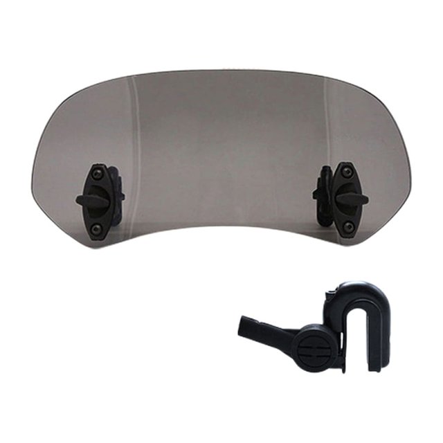 Piezas Modificadas Del Parabrisas Ajustable Del Parabrisas La Motocicleta (pequeño Ahumado)