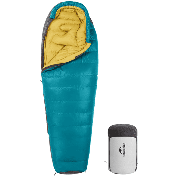 Naturehike 0 Degree Down Mummy Sleeping Bag,650FP Cold Weather Backpacking Sleeping Bag with RDS Down,2.19LB Camping Sleeping Bag for Adults 74.8 x 29.5 in