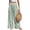 Striped Green White, variant on Womens Palazzo Pants Summer Striped Wide Leg Trousers Elastic Waist Flowy Lounge Pant Pockets