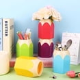 thumbnail image 4 of ‌Student stationery storage good helper! Desktop color-blocking pen holder, large capacity hexagonal design easy storage of pencil tips, cross-border plastic cylinder to make the desktop cle, 4 of 5